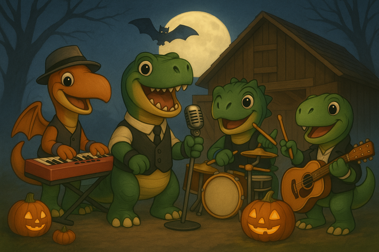 Monsters, Music, and Mischief: The Brontos’ Spooky Jam