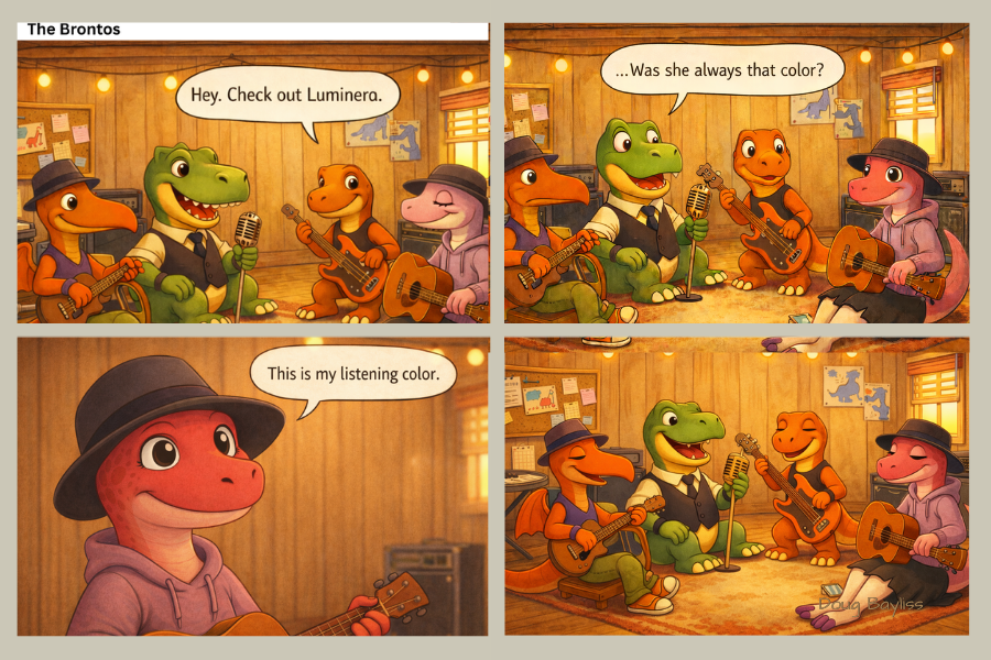 cartoon dinosaurs fist band practice