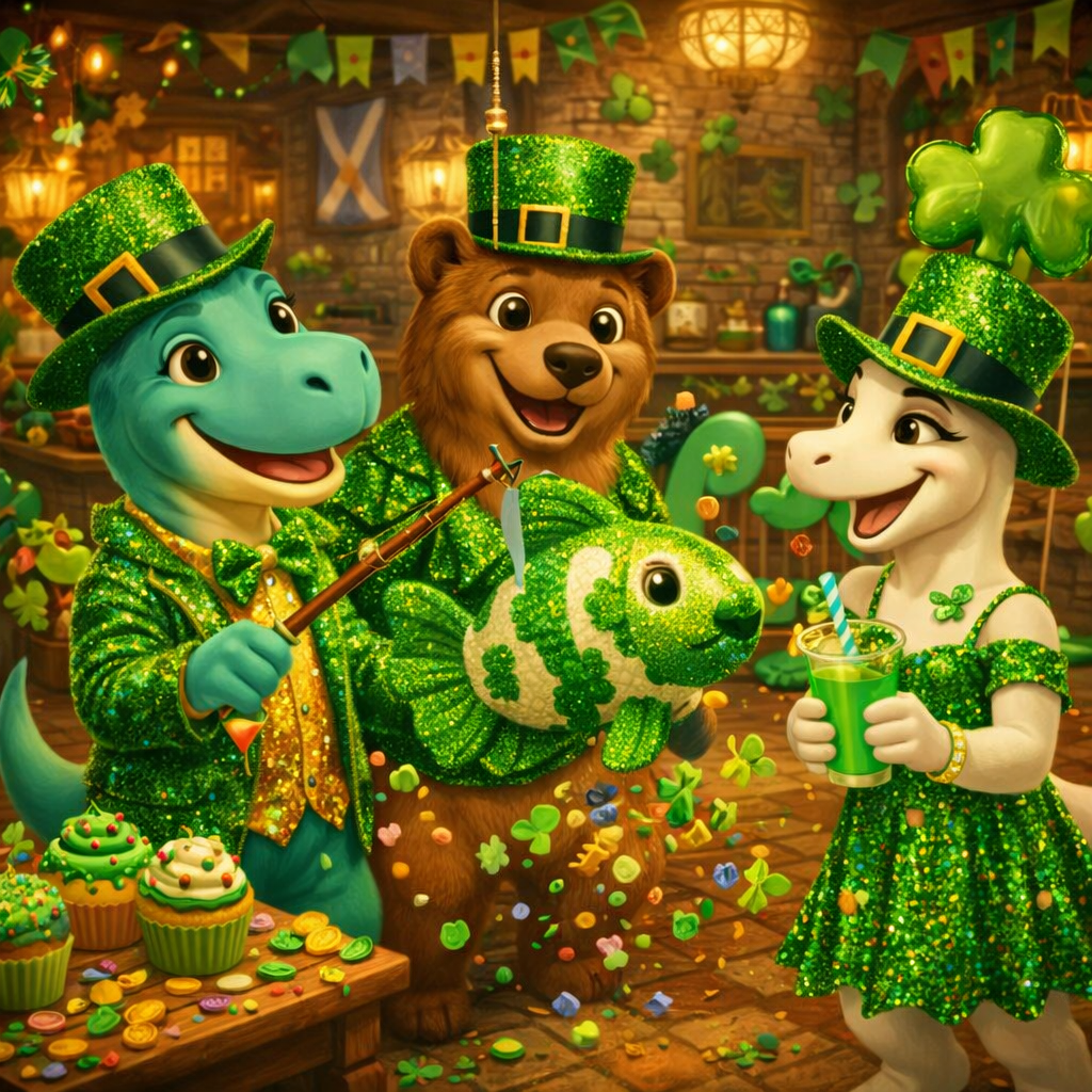 St. Patrick's Day celebration with friends