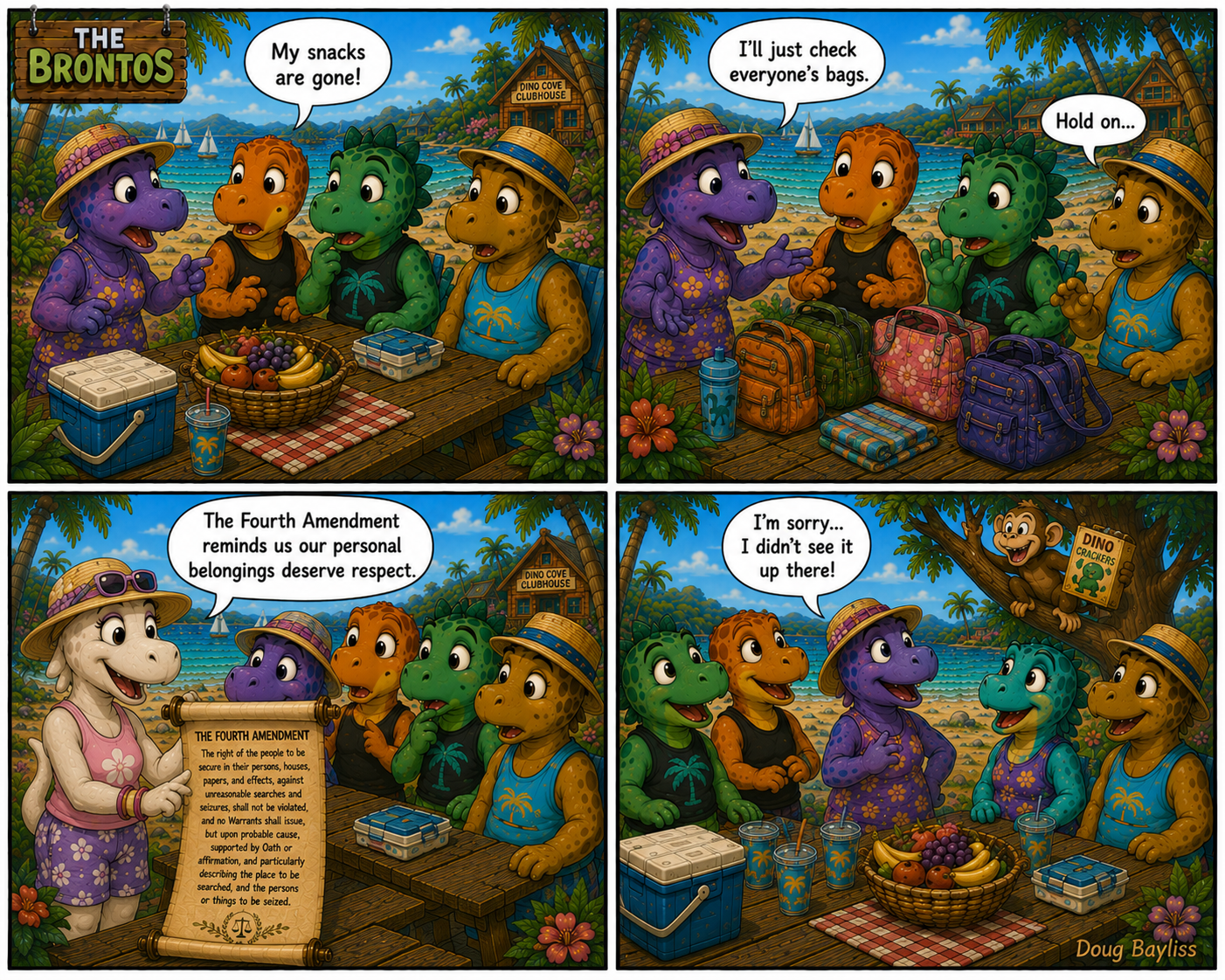 #36 The Brontos Learn the Fourth Amendment